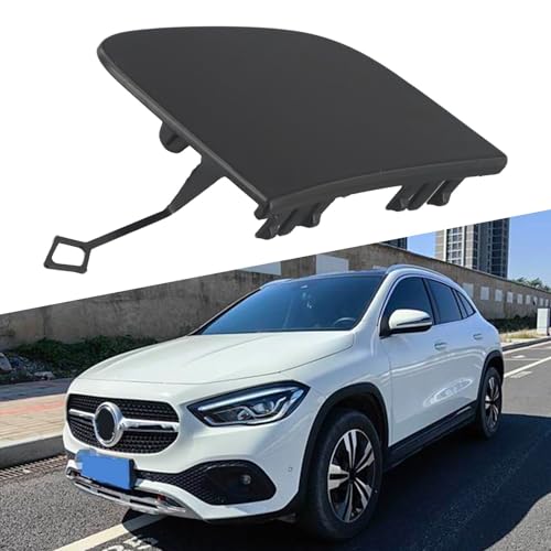 HomeVortex Frontstoßstange Abschleppöse Halterung Haken Abdeckkappe unlackierter Kunststoff direkter Ersatz für Mercedes für Benz GLA 250 X156 2018-2020 und für AMG GLA 45 4Matic Modelle OEM von HomeVortex