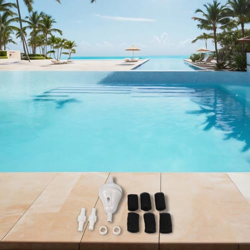HomeVortex G52 Schwimmbadreiniger-Entlastungsventil-Set mit Kugellager-Drehgelenken, Schlauchschwanz-Schrubber, kompatibel mit D20 D15 für Polaris-Pool-Wartungssystem von HomeVortex