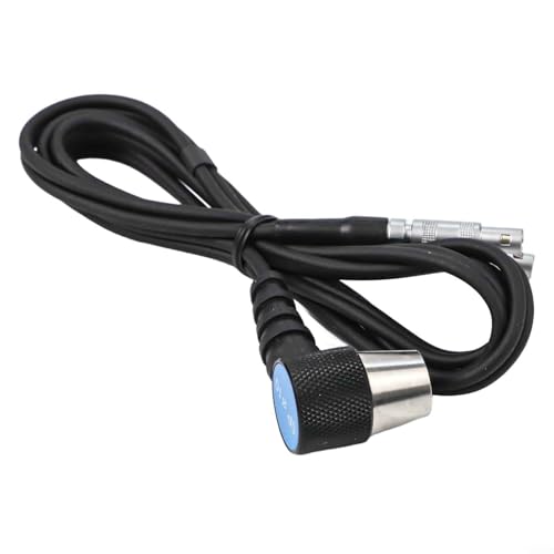 HomeVortex Industrielles Dickenmessgerät mit 10 mm Durchmesser und 5 MHz Frequenz für Materialdickenmessung, schwarzes und silberfarbenes Metall-Design, 1 Packung von HomeVortex