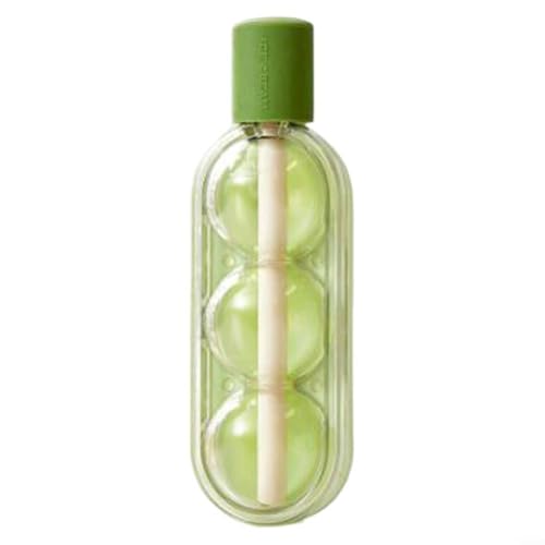 HomeVortex Kreative Eisformen mit integriertem Strohhalm aus Silikon für hausgemachte Einfrieren Leckereien, Saft, Smoothie, Sommer-Dessert, DIY-Eis (grün) von HomeVortex