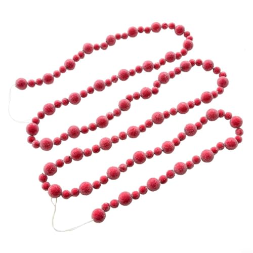 HomeVortex Künstliche rote Beeren, Weihnachtsgirlande, 2,75 m lang, Schaumstoff-Beerenstiele, Urlaub, Innenbereich, dekoratives Laub für Zuhause, Fenster, Kaminsims, Baum, Winterdekoration HomeVortex Künstliche rote Beeren, Weihnachtsgirlande, 2,75 m lang, Schaumstoff-Beerenstiele, Urlaub, Innenbereich, dekoratives Laub für Zuhause, Fenster, Kaminsims, Baum, Winterdekoration von HomeVortex