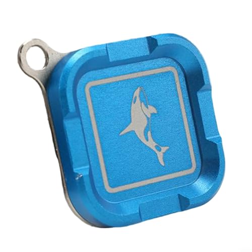 HomeVortex Magnetischer Fliegen-Patch-Angelausrüstung, Aluminiumhalter mit starkem Magnet für Fliegenfischen, Aufbewahrung, Organizer, Hut, Weste, Rucksack, Halterung, blau, 38 mm von HomeVortex