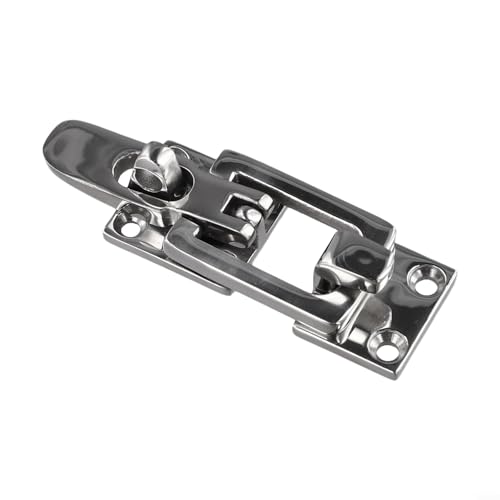 HomeVortex Marine 316 Edelstahl Anti-Rassel Boot Türschloss Verriegelung Klemmverschluss passend für die meisten Boote Wasserdicht Beständig Einfache Installation Silber von HomeVortex