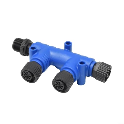 HomeVortex Marine Connector M12-5P IP67 wasserdichter T-Splitter 3-7-Wege NMEA 2000 Backbone Drop Kabel für Boot Yacht Navigation Sensor (1 Stecker auf 3 Buchse) von HomeVortex