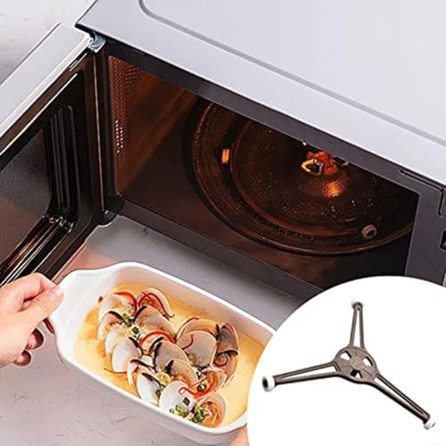 HomeVortex Mikrowellen-Drehteller-Halterungsring, stabile dreieckige Basis, hitzebeständiges Ersatzteil, passend für Glasplatten mit 24,5 cm Durchmesser, Mikrowellen-Drehring (1 Stück) von HomeVortex