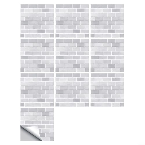 HomeVortex Moderne PVC-Wandaufkleber, 30 x 30 cm, selbstklebend, dekorative Aufkleber für Wohnzimmer, Küche, Badezimmer, Wandkunst, Inneneinrichtung, 10 Stück von HomeVortex