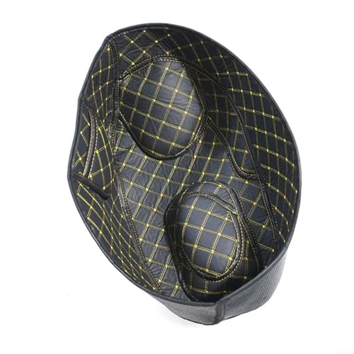 HomeVortex Motorrad-Sitzschalenpolster, wasserdichtes Kissen für Honda Girono 125, schwarzes PU-Material, Innenschutz, Modifikationsteile von HomeVortex