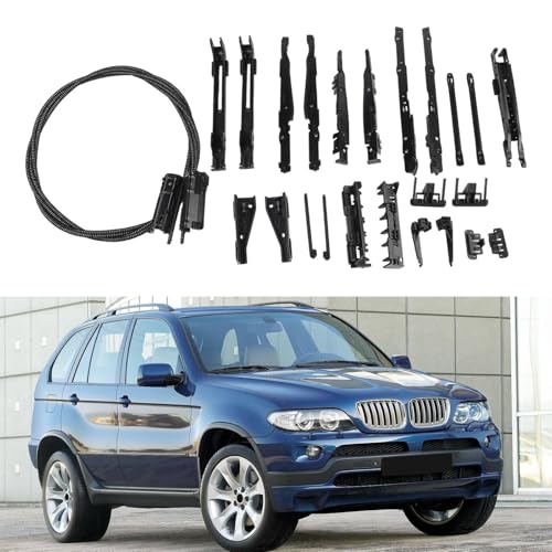 HomeVortex Panorama-Sonnendach-Reparaturset, Kabel ABS Ersatz, für BMW X5 E70 F15 und X3 E83 E53 Modelle OEM 54137118849 54107278144 Außenteil von HomeVortex