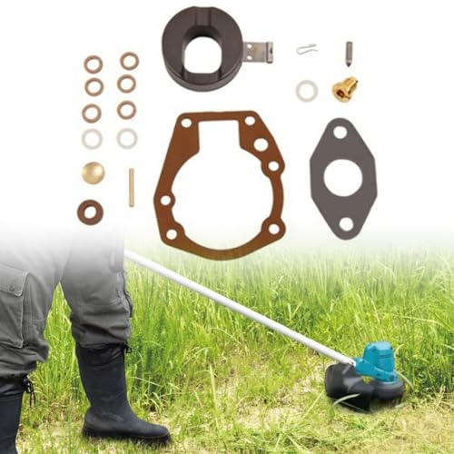 HomeVortex Rasenmäher-Dichtungssatz für Johnson und für Evinrude 2–4HP Carbu Motoren 1987–1990, komplettes Vergaser-Reparatur-Set mit Metalldichtungen für Rasen- und Gartenwartung von HomeVortex