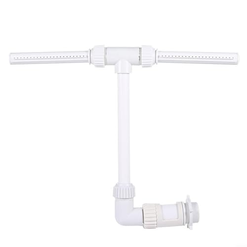 HomeVortex Schwimmbad Doppelkopf Wasserbrunnen Spray Einstellbar 360 Grad Sprühnebel Sprinklersystem mit Doppeldüsen für oberirdische Inground Pool Temperaturkontrolle von HomeVortex