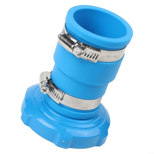 HomeVortex Schwimmbad-Vakuumschlauch-Adapter, Ersatz-Anschluss, für Intex Pool-Skimmersystem, 3,8 cm Poolschlauchanschluss für oberirdische Pools mit Gummikupplung von HomeVortex