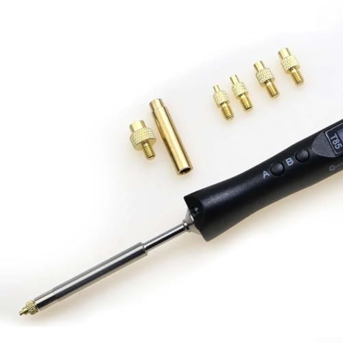 HomeVortex TS100 Thermo-Einsatzmutter Trimmwerkzeug Messing Lötkolbenspitze Abrichtkopf CNC-gefräst für 3D-Druck (Set 1) von HomeVortex