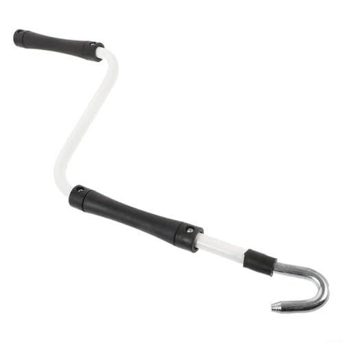 HomeVortex Teleskop Markise Betätigungsstange Metall Rollo Kurbel Griff Innen Außen Fenster Vorhang Manuelle Steuerung Aufkleber Verlängerungsstange 52CM von HomeVortex