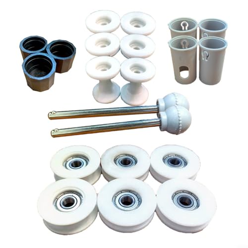 HomeVortex Übungs-Stepper Zubehör Set Riemenscheibe Lock Pin Buchse Kappe Ersatzteil Metall Einfache Installation Weit Kompatibel Verbessert die Sicherheit von HomeVortex