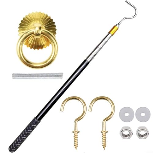 HomeVortex Verstellbare Fensteröffnungsstange Dachboden Pull Down System Edelstahl Verlängerungsstange mit Gummigriff für Fenster Dachfenster Zugang 56-164 cm HomeVortex Verstellbare Fensteröffnungsstange Dachboden Pull Down System Edelstahl Verlängerungsstange mit Gummigriff für Fenster Dachfenster Zugang 56-164 cm von HomeVortex