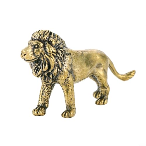 HomeVortex Vintage Messing Löwe Statue Miniatur Sammlerstück Tier Figur Desktop Tisch Ornament Home Office Decor Handgefertigte dekorative Skulptur Display Stück HomeVortex Vintage Messing Löwe Statue Miniatur Sammlerstück Tier Figur Desktop Tisch Ornament Home Office Decor Handgefertigte dekorative Skulptur Display Stück von HomeVortex