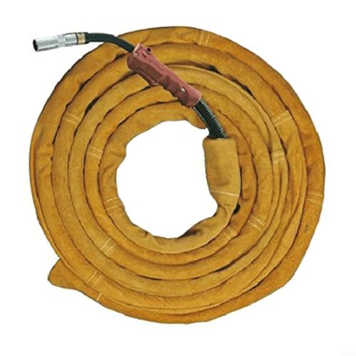 HomeVortex WIG-Schweißkabelschutzhülse, verstellbare Lederabdeckung für Taschenlampe, Schlauchbündel, MIG, Plasma-Ausrüstung, 3 cm Durchmesser (10 m) von HomeVortex