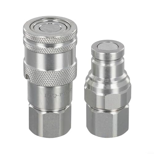 Hydraulischer Schnellverbindersatz mit Spülventilen für effizienten Betrieb in verschiedenen Anwendungen ((G3/8)) von HomeVortex