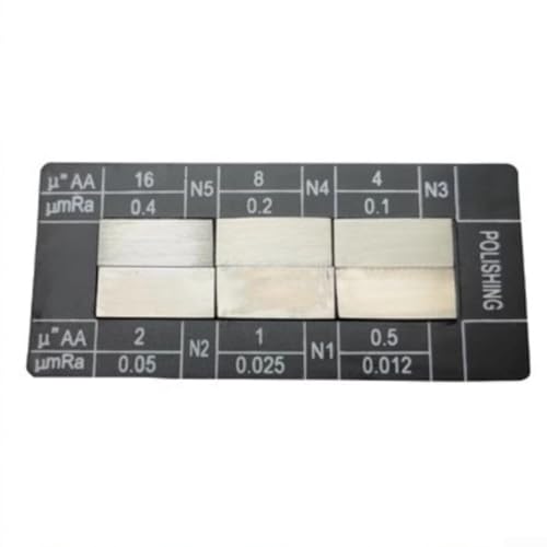 Industrieller Rauheitsvergleich Probeblock für genaue Texturbewertung Ra0 0512 5mm (Schleifen) von HomeVortex