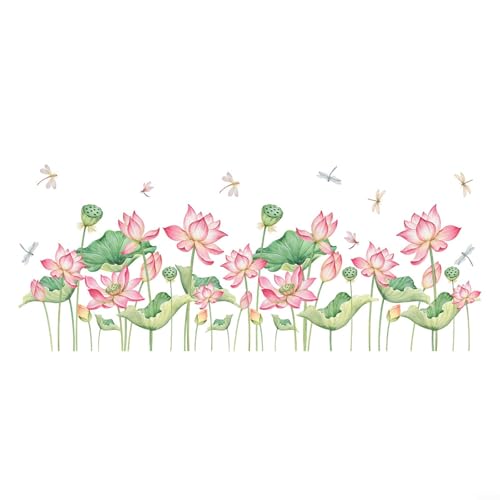 Innovativer PVC Lotus Blume Wandaufkleber für verschiedene Innenräume von HomeVortex