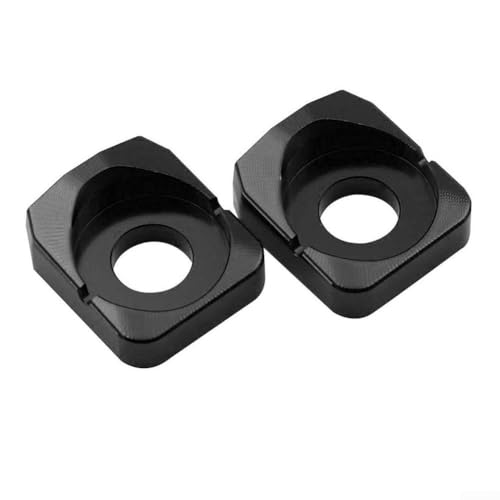 Kettenverstellerblock für Motorräder, zuverlässiges Aluminium-Schaftspanner-Reparaturwerkzeug (schwarz) von HomeVortex