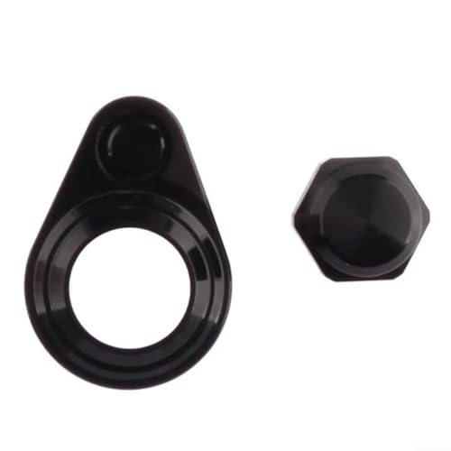 Kontermutter und Platte Set für Angelrollen, aus robuster Aluminiumlegierung (schwarze linke Hand) von HomeVortex