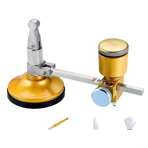 Kreisschneidwerkzeug für Glas, zuverlässiges und stabiles Design mit ergonomischen Funktionen für verbesserte Benutzererfahrung beim Basteln (E) von HomeVortex