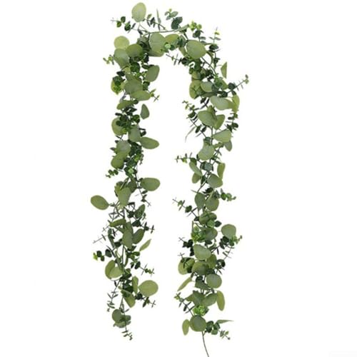Künstliche Grünpflanze, 2 Stück, Eukalyptusblätter, zum Dekorieren von Häusern und Veranstaltungen (D) von HomeVortex