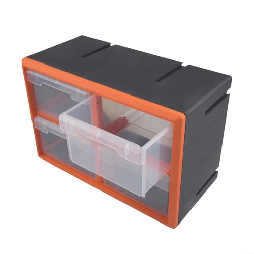 Leicht zugängliche Werkzeug-Aufbewahrungsbox, tolle Ergänzung für jeden Arbeitsplatz (orange) von HomeVortex