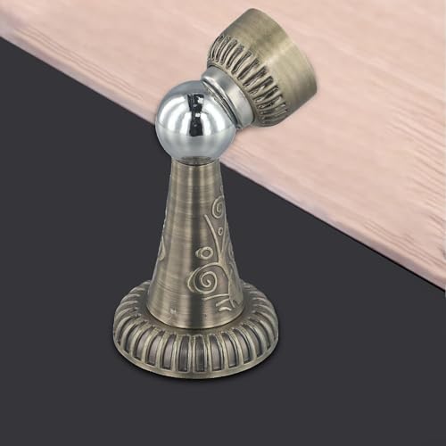 Magnetischer Türstopper aus Zinklegierung mit hydraulischem Mechanismus zur Geräuschminimierung und Verbesserung der Türsicherheit (Rotbronze) von HomeVortex