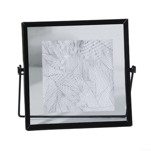 Moderner rostfreier Metallrahmen mit einzigartigem schwebendem Design für atemberaubende Displays (schwarz, 10,2 cm schwarz) von HomeVortex