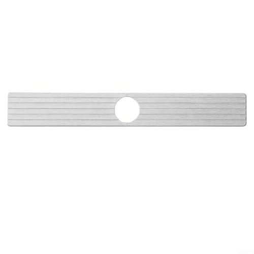 Multifunktionale 60 cm Diatomit-Wasserhahnmatte, schnell trocknendes Tablett für Spüle und Küche (grau) von HomeVortex