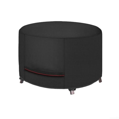 Oxford Cloth Waterproof Fire Cover with Secure Fastening Buckles, Outdoor Round Fire Basin Protector (127.0x127.0x61.0 cm) von HomeVortex