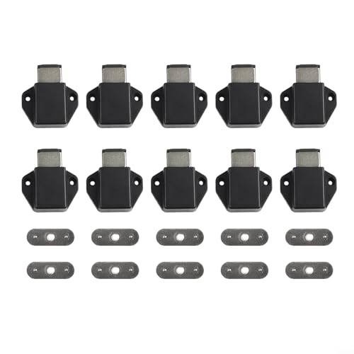Push to Open Magnetischer Türstopper für Küchenschränke mit Absenkautomatik (einzeln) von HomeVortex