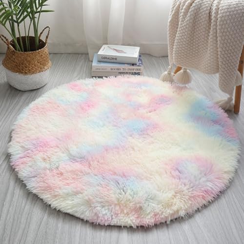 Rutschfester, zotteliger Teppich für Kinderspielzimmer und Yoga-Räume, 60 cm von HomeVortex