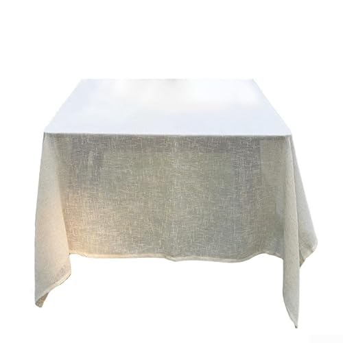 Schicke Baumwoll-Tischdecke zum Essen, perfekt für jeden Anlass, leicht zu reinigen und zu pflegen, erhältlich in einer Reihe von Größen für Ihre Bedürfnisse (136 x 136 cm) von HomeVortex