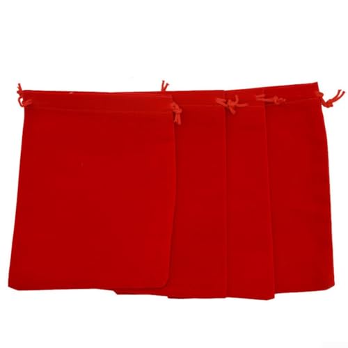 Schlanke und tragbare Packung mit 10 stilvollen Flanell-Taschen für alle Ihre Schmuck- und Veranstaltungsbedürfnisse (9 x 12 cm) von HomeVortex