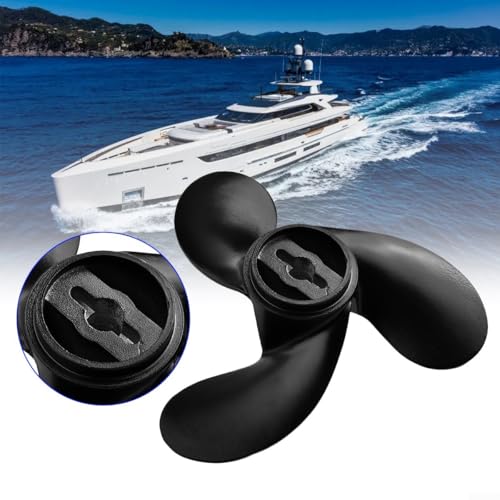 Schlankes Design, Aluminium-Marine-Propeller mit einem Durchmesser von 17,8 cm, geeignet für verschiedene Antriebe bis Baujahr '02, OEM-Nummer 309641070 von HomeVortex