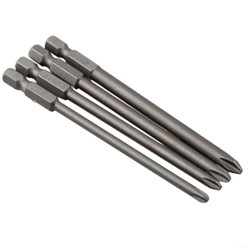 Schraubendreher-Bits mit Sechskantschaft für Torx- und Sechskantschrauben, kompatibel mit elektrischen Schraubendrehern und Bohrmaschinen, 4 Stück, 100 mm von HomeVortex