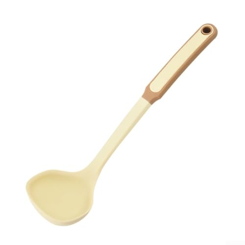 Silikon-Utensilien zum Kochen, Pfannenwender und Löffel mit ergonomischen Griffen (Löffel) von HomeVortex