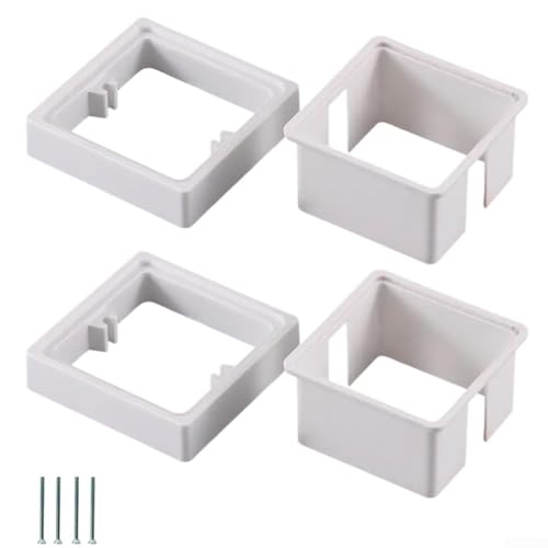 Steckdosenabstandshalter 2er Set für den sicheren Einbau in neue und bestehende Verkabelungssysteme (20 mm) von HomeVortex