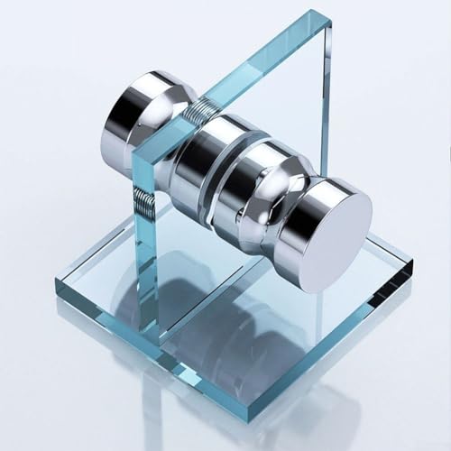 Stilvoller, verchromter Aluminium-Legierung, Duschtürgriff, einzelne Rille, langlebig von HomeVortex