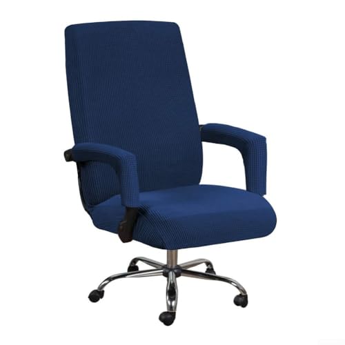 Stretch-Stuhlhusse, modernes Design, Sesselschoner für verbesserte Raumästhetik (Marineblau) von HomeVortex