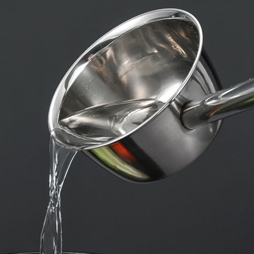 Suppenkelle mit langem Griff aus Edelstahl, tolle Ergänzung für jede Küchengeschirr-Kollektion für einfaches Servieren (14 cm) von HomeVortex