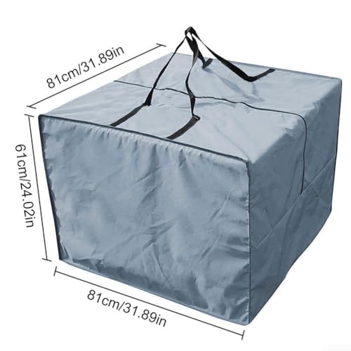 Tasche mit Reißverschluss für Gartenmöbel, wasserdicht, geräumiges Design (1 Stück, grau) von HomeVortex