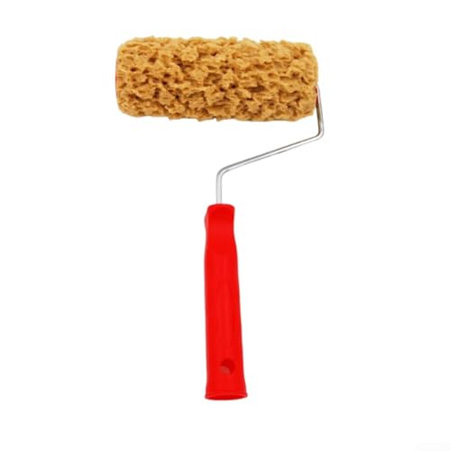 Textur-Farbrollerpinsel mit Algen-Imitat und Edelstahlkern, mit ergonomischem Griff für komfortables Malerlebnis (M90B) von HomeVortex