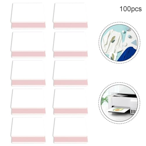 Thermotransferpapier & Größen 100 Blatt für Tintenstrahldrucker zur Erstellung individueller Designs (A) von HomeVortex