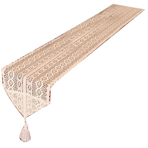 Tischläufer aus Baumwollstoff im Vintage-Stil, entworfen, um Ihren Essbereich mit praktischer Eleganz zu verschönern (B) von HomeVortex