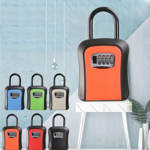 Tragbare Schlüsselaufbewahrungslösung mit Wandmontage für einfachen Zugänglichkeit (schwarz) von HomeVortex