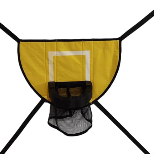Tragbarer Basketballkorb-Aufsatz, perfekte Passform für jedes Sprungbett-Setup (gelb) von HomeVortex